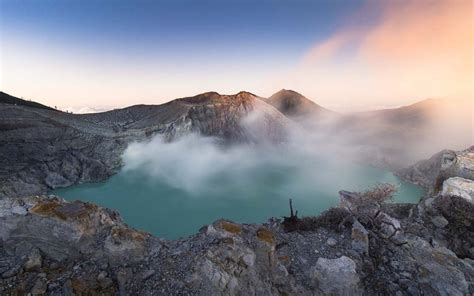 Kawah Ijen Volcano the Largest Acidic Lake in the World