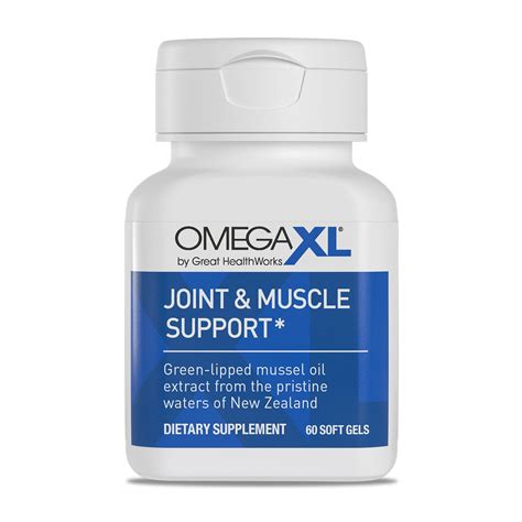 Buy OmegaXLJoint Support Supplement, for - Natural Muscle Support ...