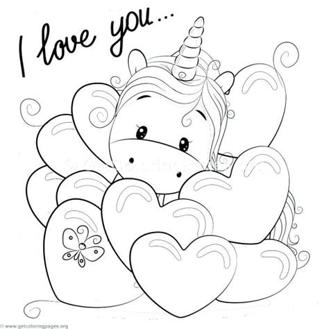 Image result for printable pictures of unicorns | Unicorn coloring pages, Valentine coloring ...