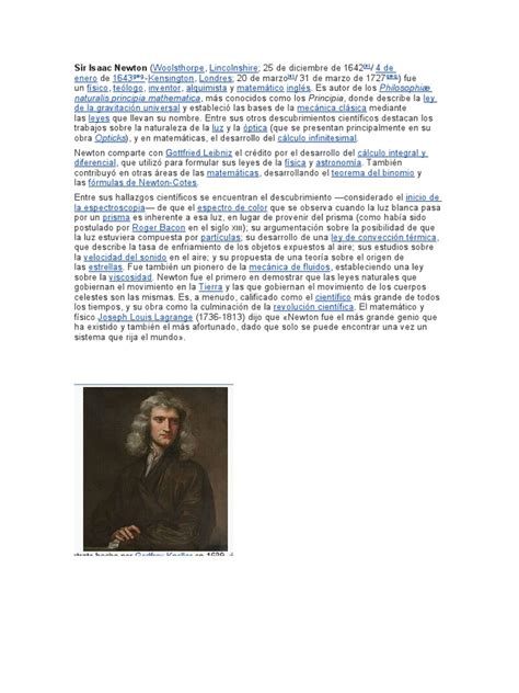 Isaac Newton | PDF