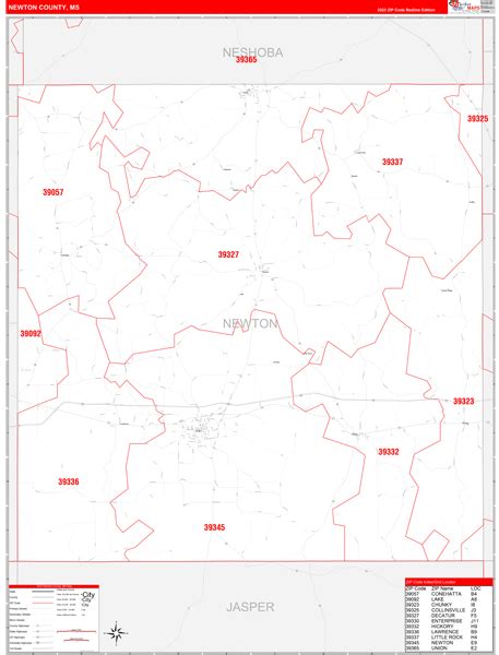 Maps of Newton County Mississippi - marketmaps.com