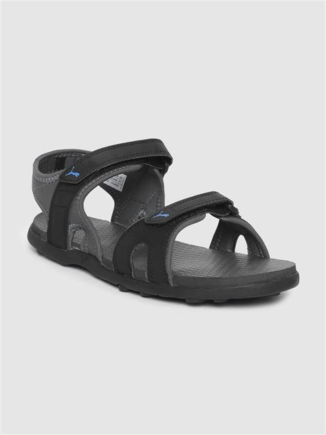 Buy Puma Men Black Grey Ultimate Comfort Sports Sandals - Sports ...