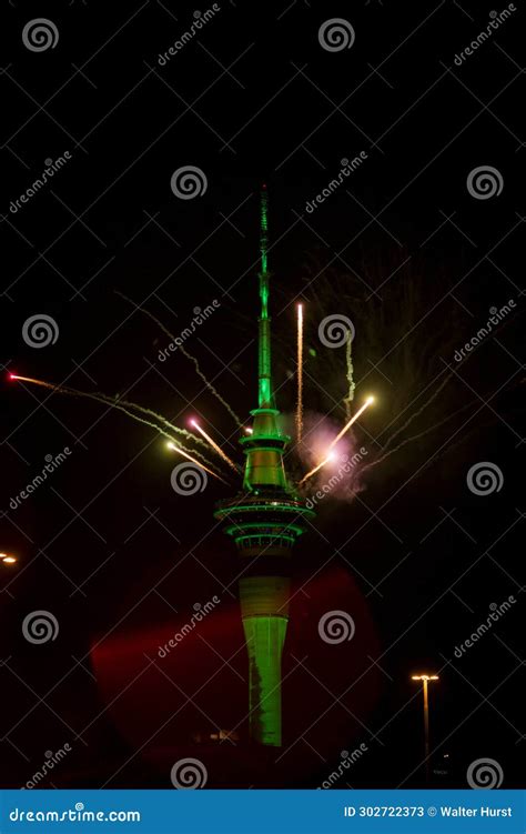 Auckland Sky Tower Fireworks 2024 - Bette Othilie