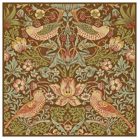 Strawberry Thief in Neutral Colors Design by William Morris Counted Cr | Orenco Originals LLC