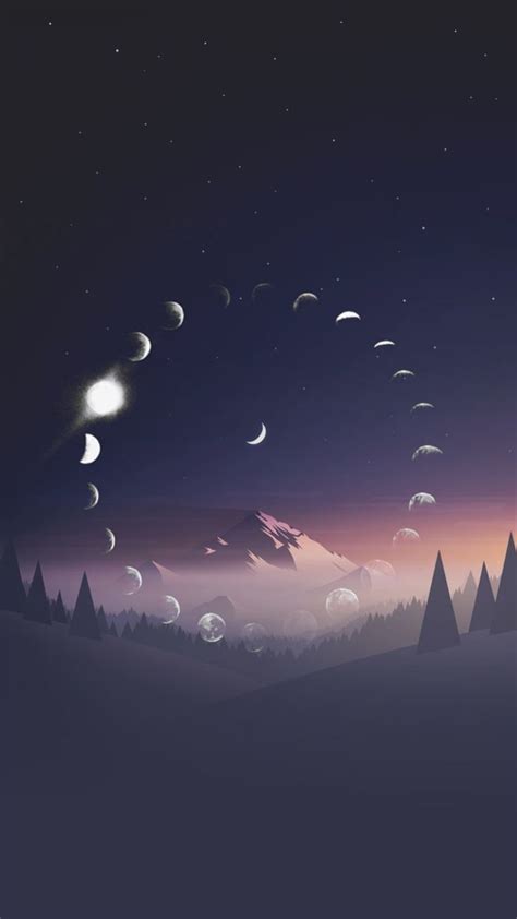 Moon Phases iPhone Wallpapers - Wallpaper Cave