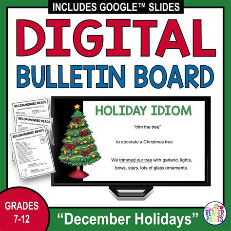 December Holidays Digital Bulletin Board - Christmas Around the World ...