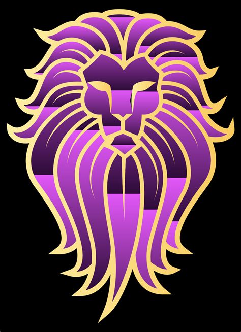 Download #FFFFFF Chromatic Lion Face Tattoo 2 SVG | FreePNGImg