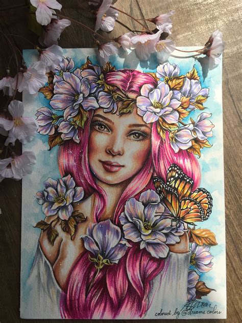 Pin by Pat Eastland on ColorBooks:PrettyWomen-JowieLimArt,MariolaBudek | Coloring book art, Art ...