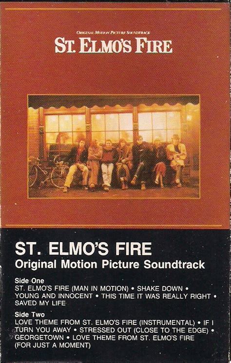 St. Elmo's Fire - Original Motion Picture Soundtrack (1985, Cassette ...