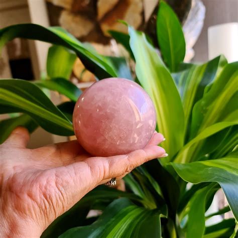 Rose Quartz Sphere - Monad Centre of Balance