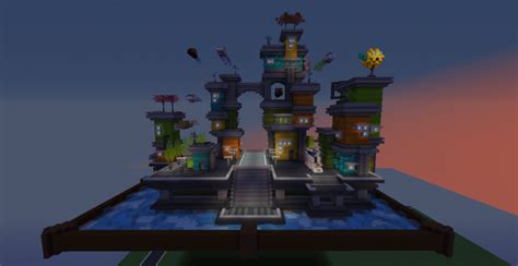 COLORFUL FUTURISTIC TOWN Minecraft Map