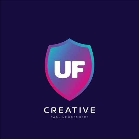 UF initial logo With Colorful template vector 23282986 Vector Art at ...