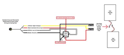 Heated seats, wiring diagram, Relay interpretation help | Defender Source Forum