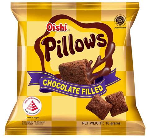 HC001 Oishi Pillows Chocolate (Healthier Choice) | Swee's Group Singapore | Healthier Choice ...