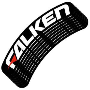 Falken Tire Logo Lettering Black | TIRE STICKERS .COM