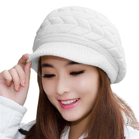 HINDAWI Women Winter Warm Knit Hat | Winter hats for women, Beanie hats for women, Hats for women