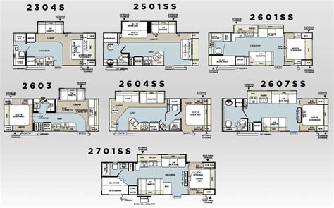 Forest River Rockwood travel trailer floorplans