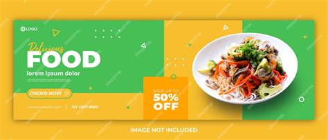 Premium PSD | Food banner template psd