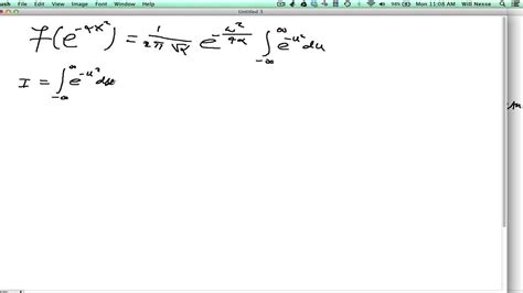 45-Fourier transform of a Gaussian - YouTube