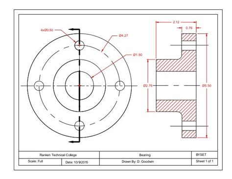 Bearing Drawing Dimension
