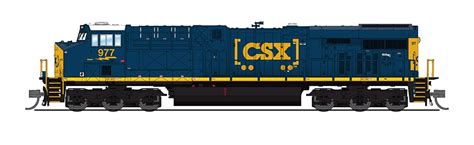 Broadway Limited 3896 N CSX GE ES44AC Diesel Locomotive Sound/DCC #977 ...