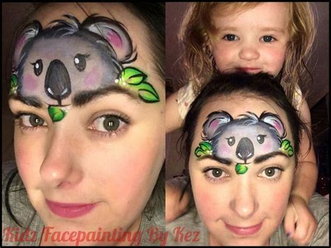 Super cute koala face paint. Great Australia Day idea! | Face painting, Bear face paint, Face ...