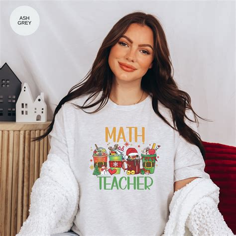 Math Teacher, Math Teacher Christmas Shirt, Teacher Christmas Shirts, Christmas Shirt for Math ...