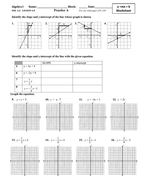 Y Mx B Worksheets / Y Mx B Worksheets | Homeschooldressage.com / So i ...