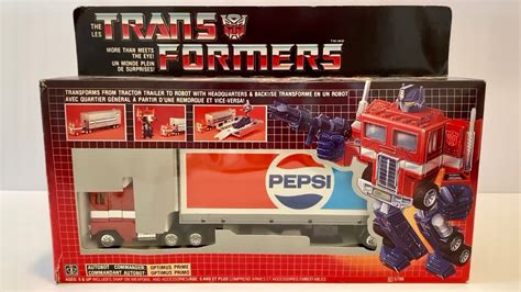 Canadian G1 Pepsi Optimus Prime - A Collector’s Guide to Vintage 1980’s Transformers - YouTube