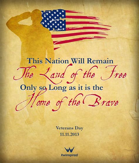 "This Nation will remain The Land of the Free only so long as it is the Home of the Brave ...