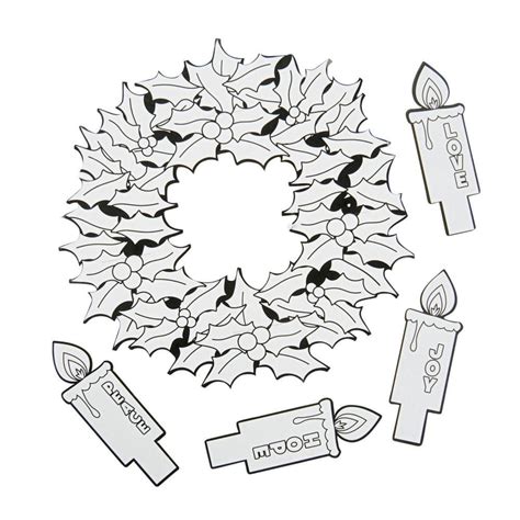 96 Advent Wreath Candles Coloring Page - Evelynin Geneva