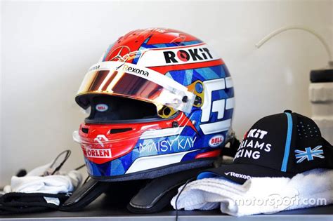 Helmet of George Russell, Williams Racing at Abu Dhabi GP High-Res ...