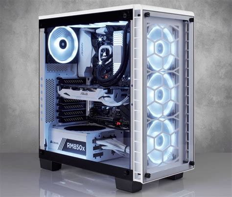 Corsair Crystal Series 460X RGB Compact ATX Mid-Tower Case — White ...