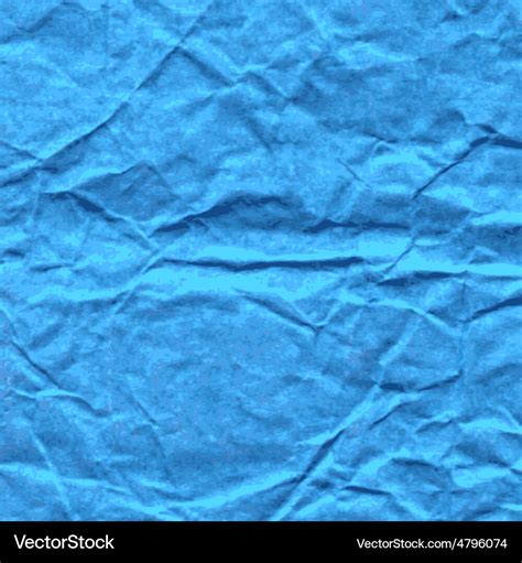 Background of crumpled paper in blue color Vector Image