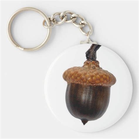 Lucky acorn keychain | Zazzle.com