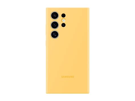 Galaxy S24 Ultra Silicone Case, Yellow Mobile Accessories - EF ...