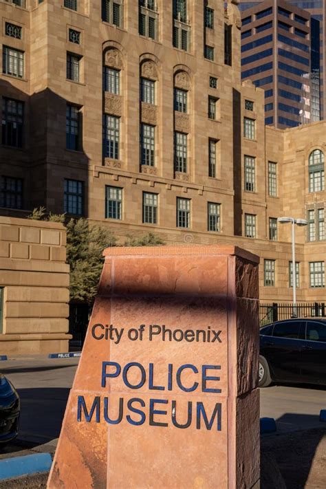 Sign for the City of Phoenix Police Museum Editorial Stock Photo ...