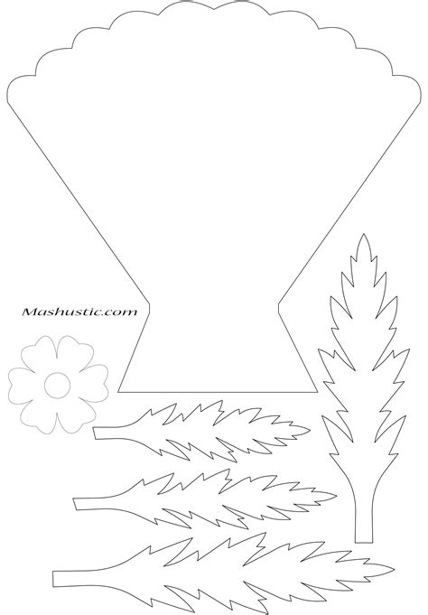 Paper Flower Bouquet Template