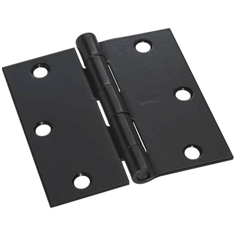 Stanley-National Hardware 3-1/2 in. Black Door Hinge-V8027 3-1/2 HINGE BLK - The Home Depot