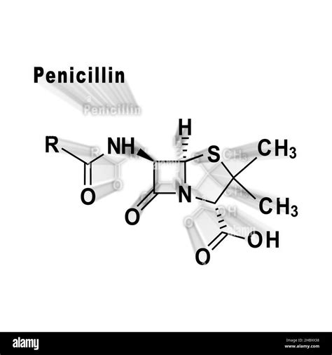 Penicillin structure Black and White Stock Photos & Images - Alamy