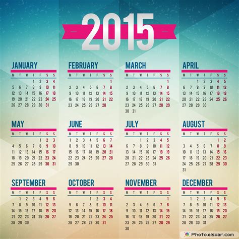 12+ 2015 Calendars – Distinctive Designs Free For All Tastes • Elsoar