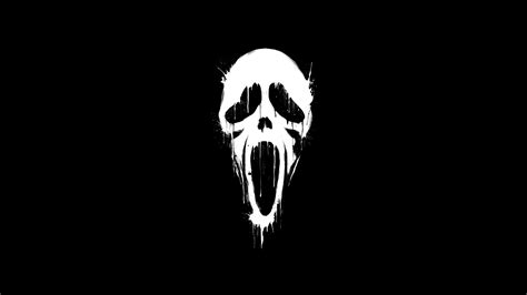 Ghostface Wallpaper 4K, Minimal art, AMOLED