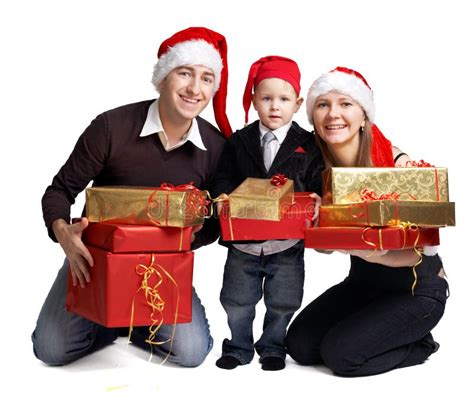 Xmas Family stock photo. Image of isolated, child, december - 3730594