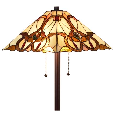 Tiffany Style 2 Light Mission Floor Lamp - 63" Tall - Walmart.com