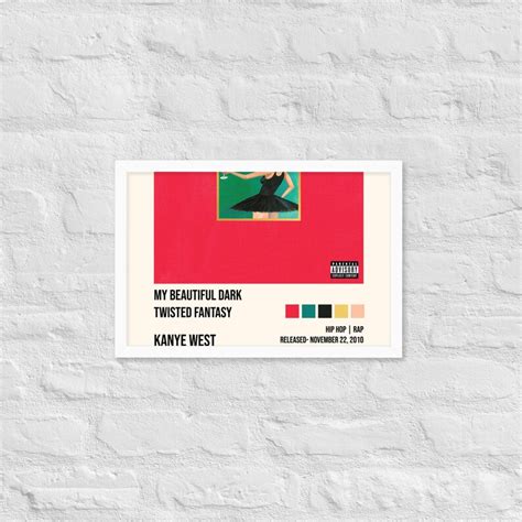 Kanye West MBDTF Album Cover Poster Framed - Etsy Canada