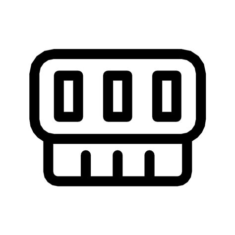 Device Ram Memory 2 Vector SVG Icon - SVG Repo