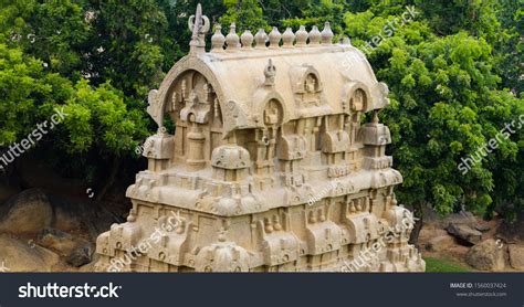 Mahabalipuram Temple Tower Architecture Image White Stock Photo (Edit Now) 1560037424