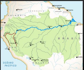 Map of the Amazon River | Cartography and Geography