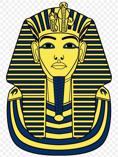 Tutankhamun's Mask Ancient Egypt Coloring Book Clip Art, PNG ...