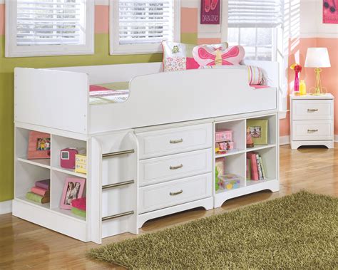 Lulu Twin Loft Bed with 3 Drawer Storage and Bookcase | Twin loft bed, Loft bed, Bed with drawers
